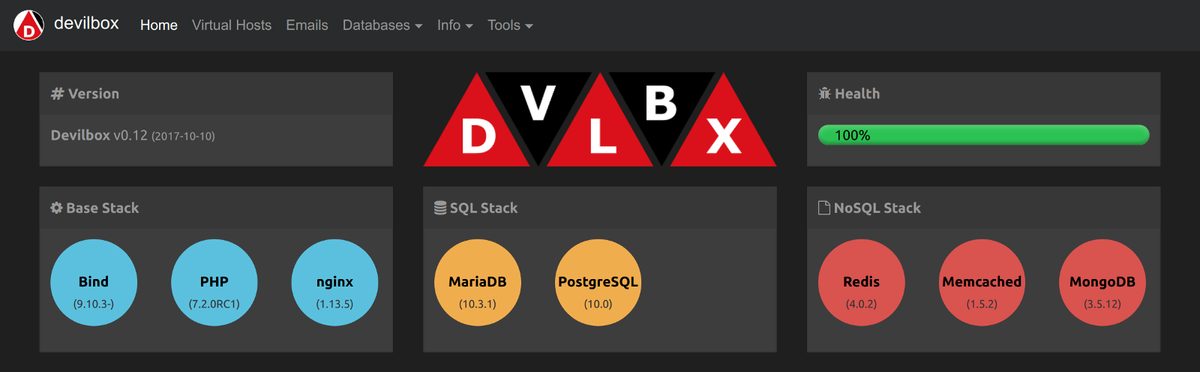 Devilbox is an open-source PHP development environment, replacing LAMP, MAMP, and XAMPP