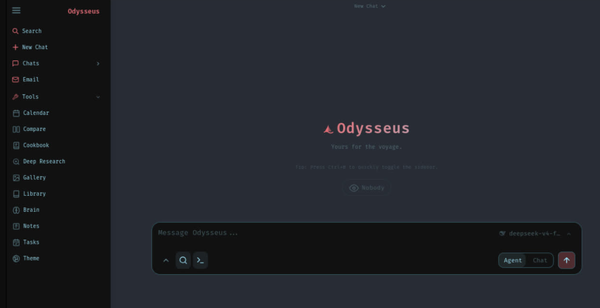 Odysseus: Your Private AI Workspace, Self-Hosted and Totally Free
